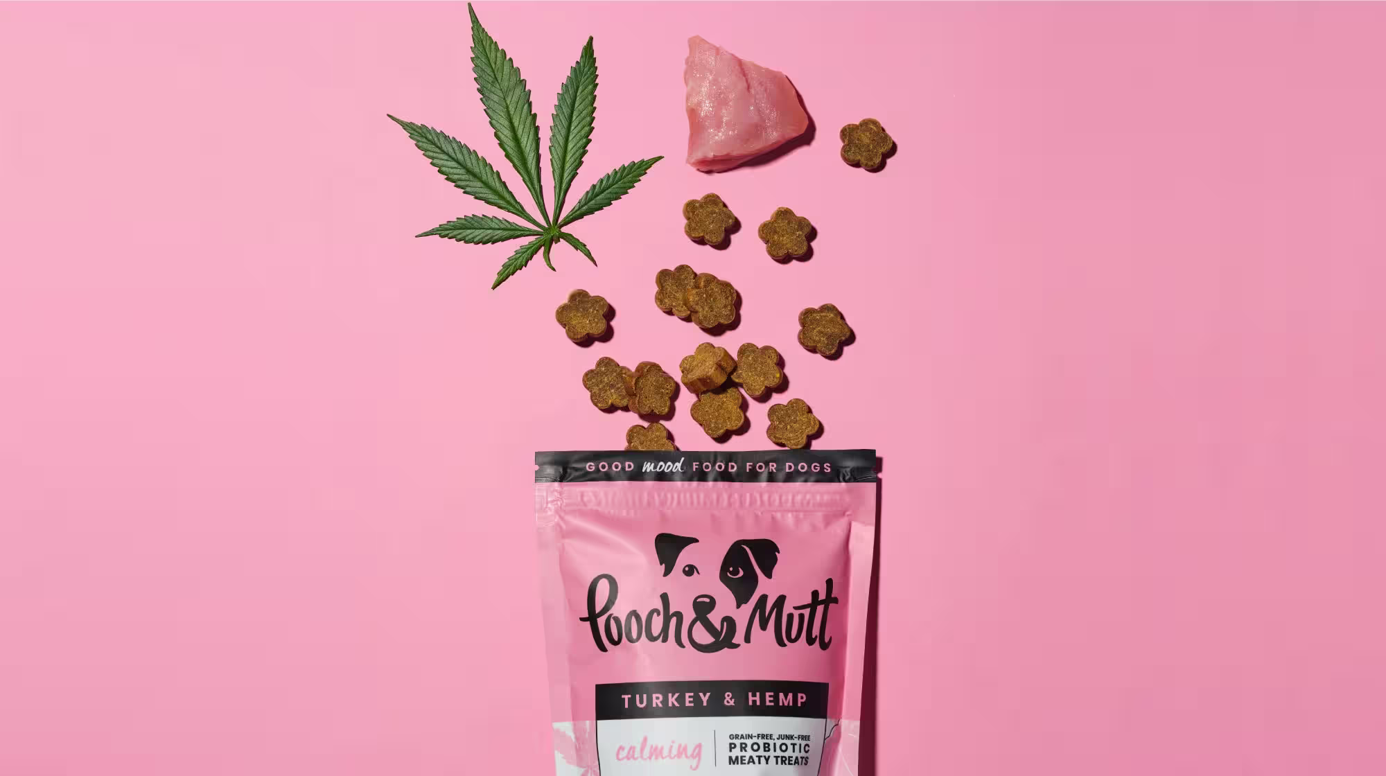 calming meaty treats for dogs with hemp