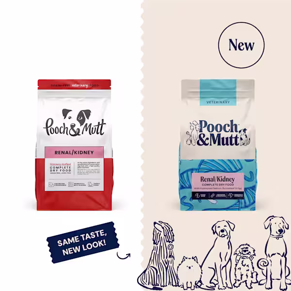 P&M NEW vs OLD DRY FOOD VETERINARY RENAL 10 kg