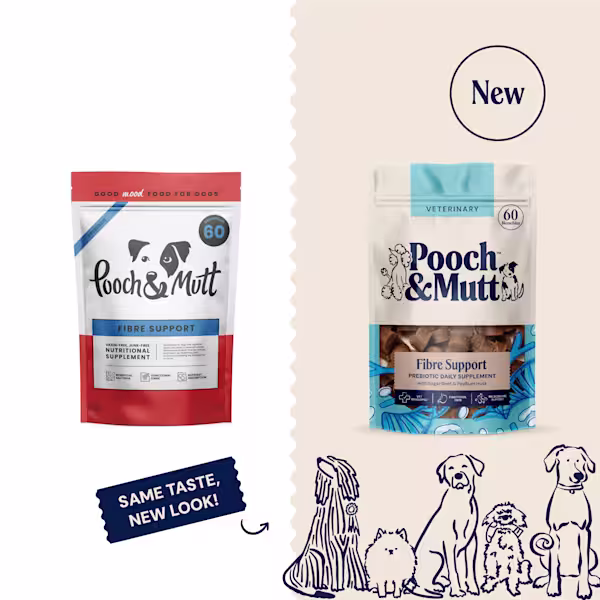 P&M NEW vs OLD SUPPLEMENTS VETERINARY FIBRE SUPPORT