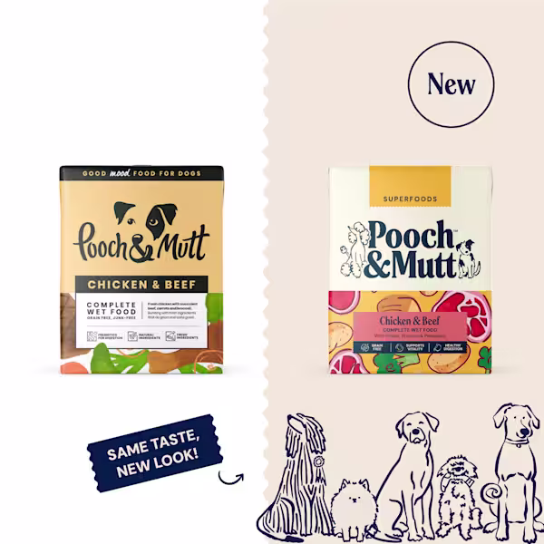 P&M NEW vs OLD WET FOOD SUPERFOODS CHICKEN & BEEF